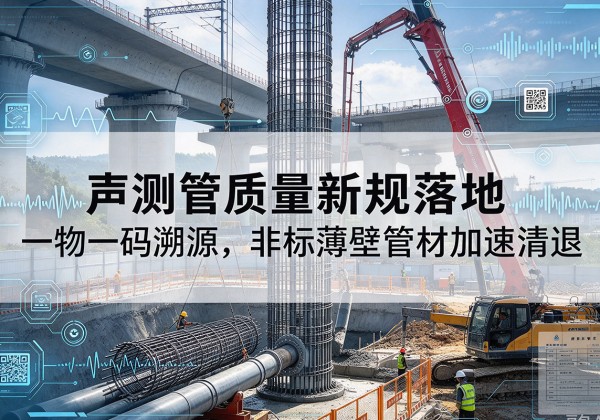 道里声测管质量新规落地，一物一码溯源，非标薄壁管材加速清退